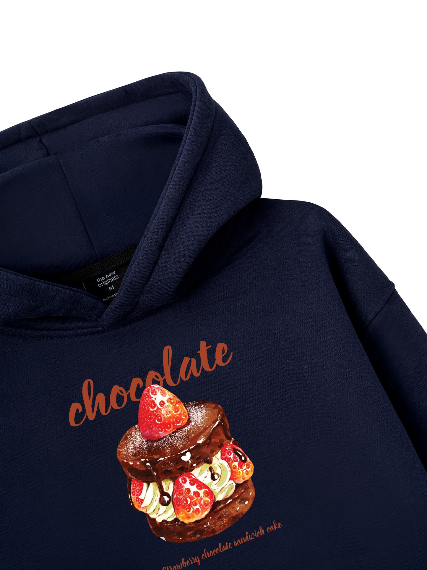 Áo Hoodie Nỉ Bông Strawberry Chocolate