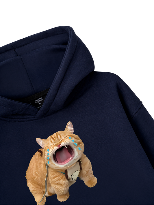 Animal Mood Funny Meow Hoodie