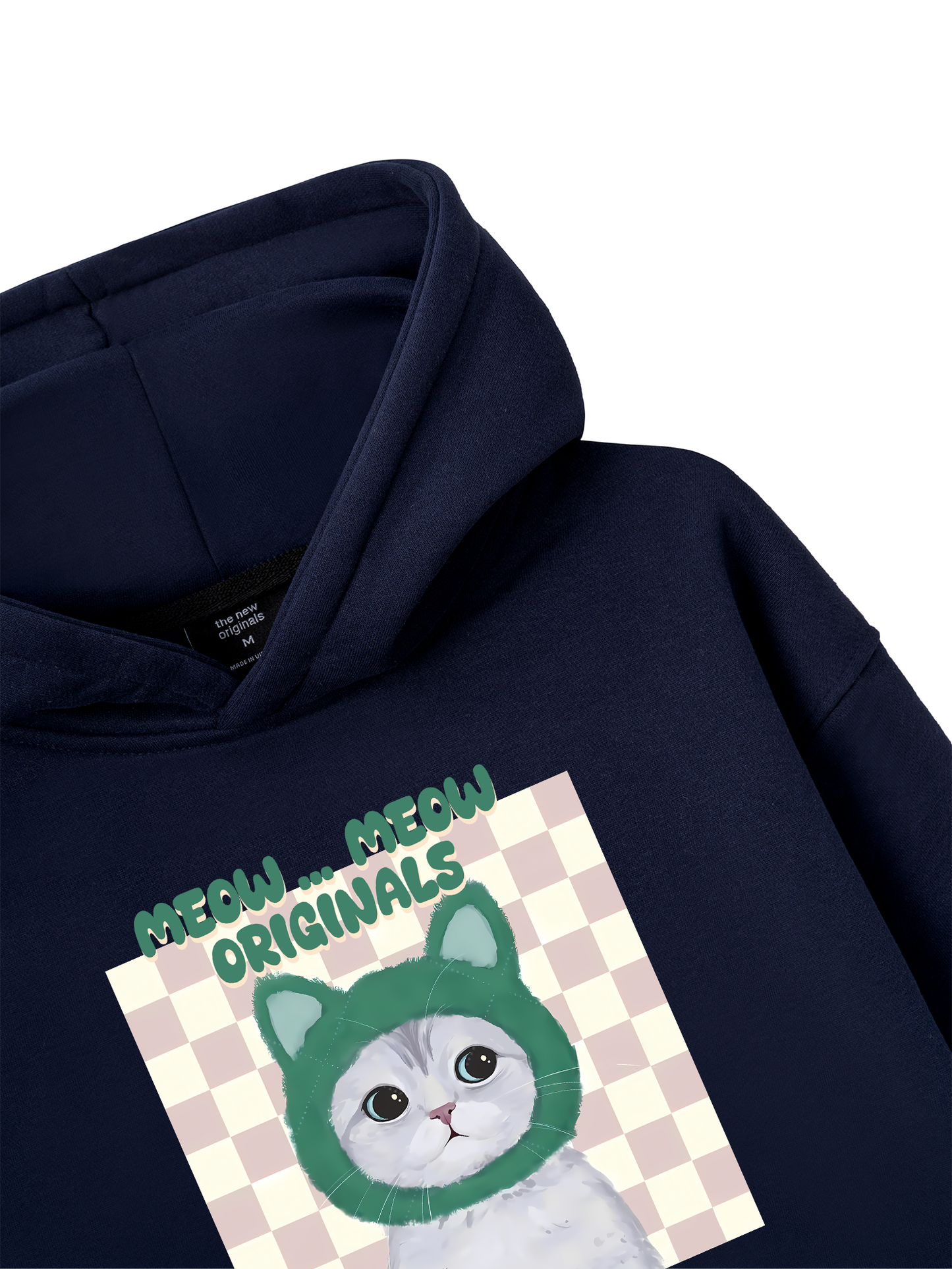 Animal Mood Meow Green Pink Hoodie
