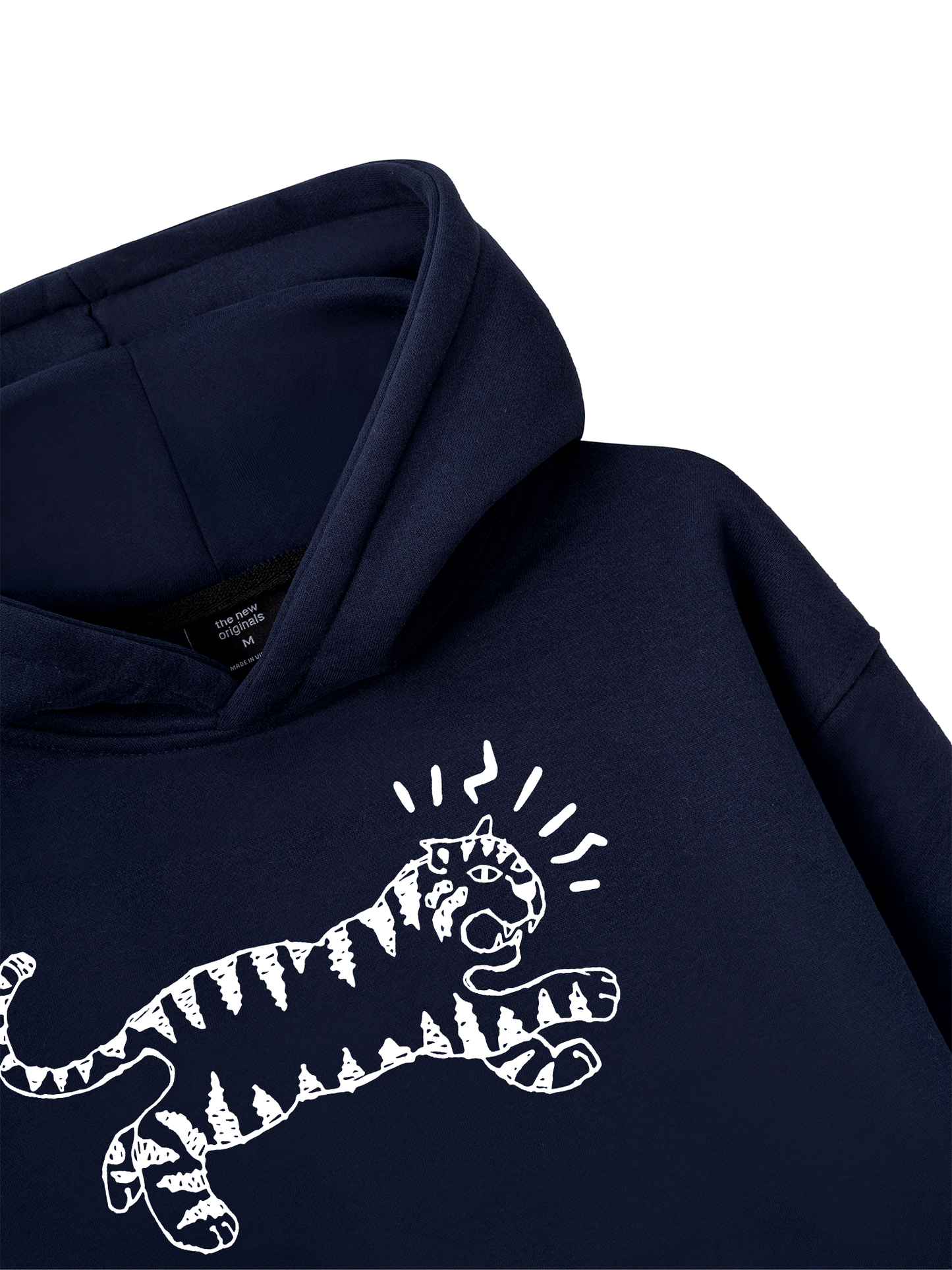 Áo Hoodie Nỉ Bông Tiger Sketch