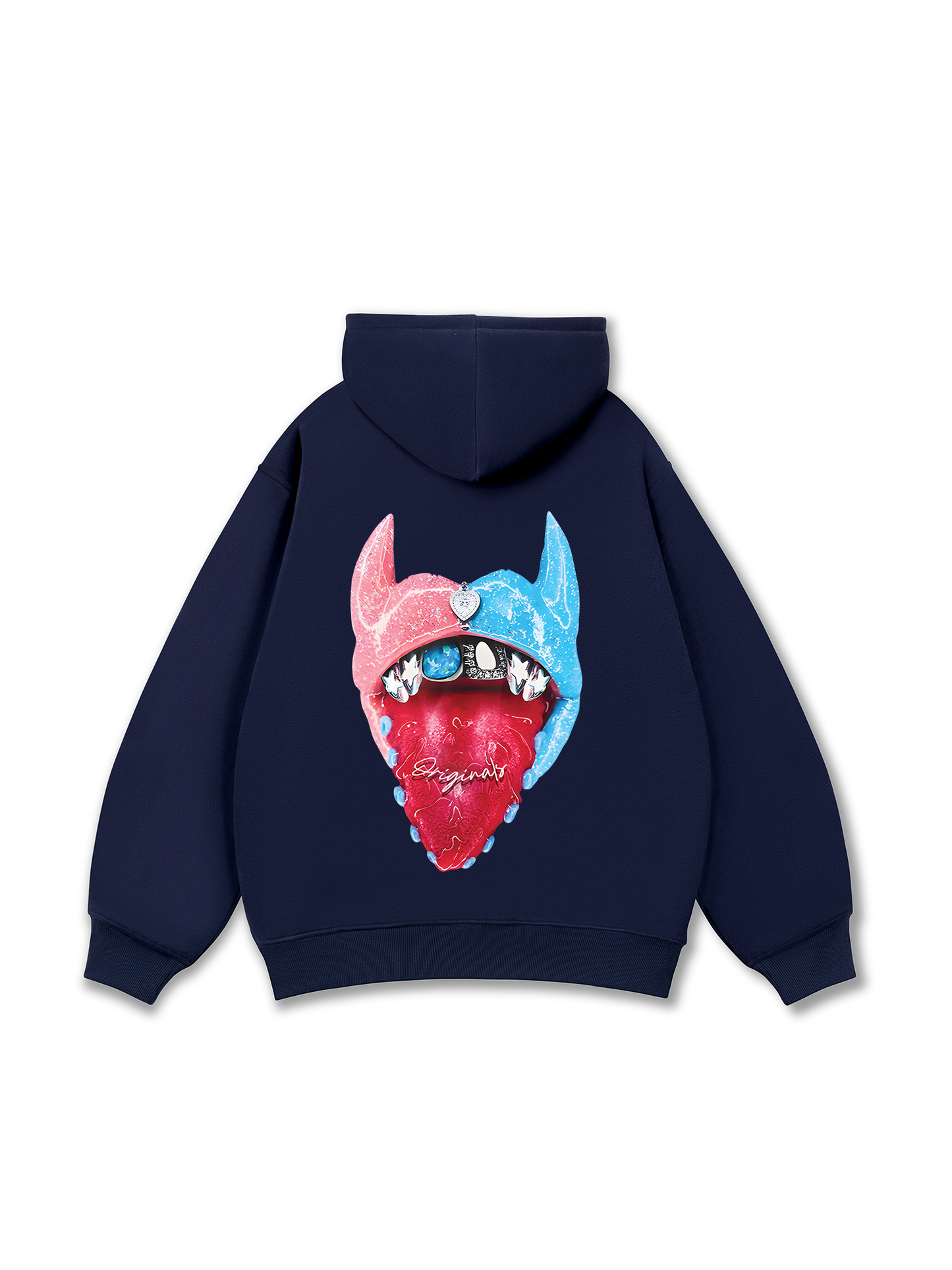 BOUNCE BACK© two-tone devil lip Hoodie