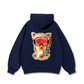 Functional Cat-ear Cap Black Hoodie