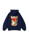 Functional Cat-ear Cap Black Hoodie