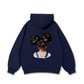 Colorful Diamond Hairpin Afro Girl Hoodie