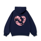 Áo Hoodie Nỉ Bông Meow Meow Heart