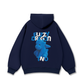 Áo Hoodie Nỉ Bông Fuzzy Font Dragon Blue