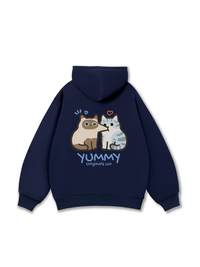 Yummy Luv Cat Couple Hoodie