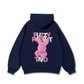 Áo Hoodie Nỉ Bông Pink Fuzzy Font Rabbit