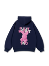 Áo Hoodie Nỉ Bông Pink Fuzzy Font Rabbit