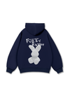 Áo Hoodie Nỉ Bông Doodle Fuzzy Rabbit