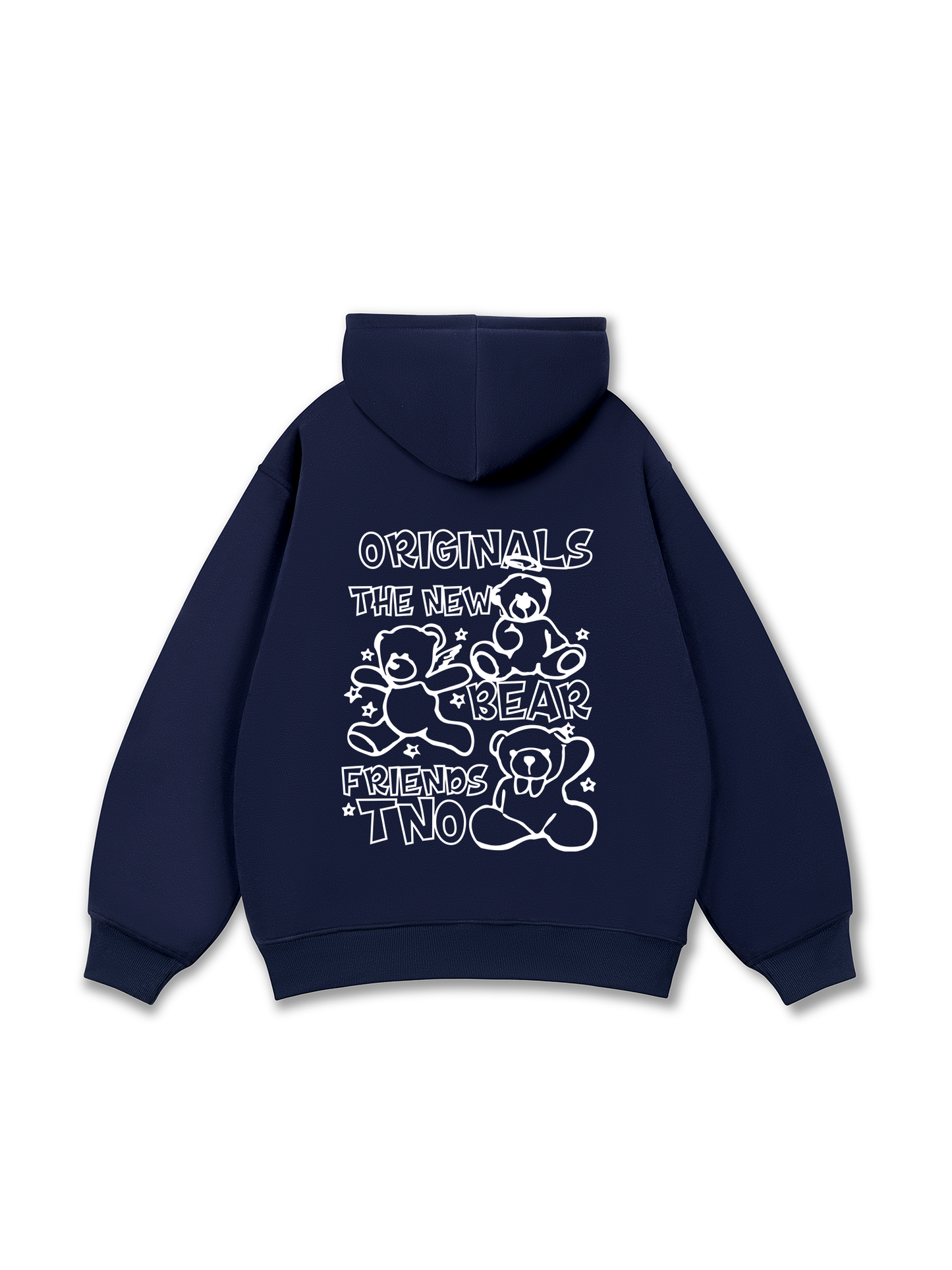 Bear Friends Doodle Artwork Hoodie