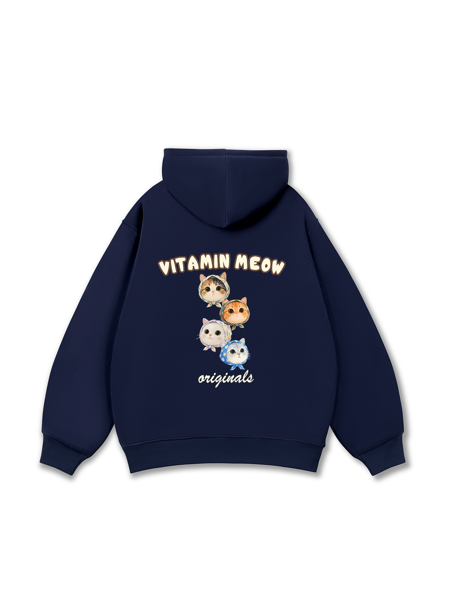 Four Cat Vitamin Meow Hoodie