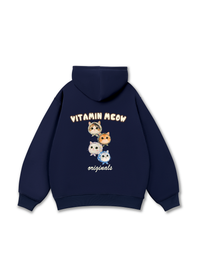 Four Cat Vitamin Meow Hoodie