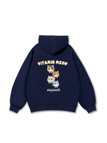 Four Cat Vitamin Meow Hoodie