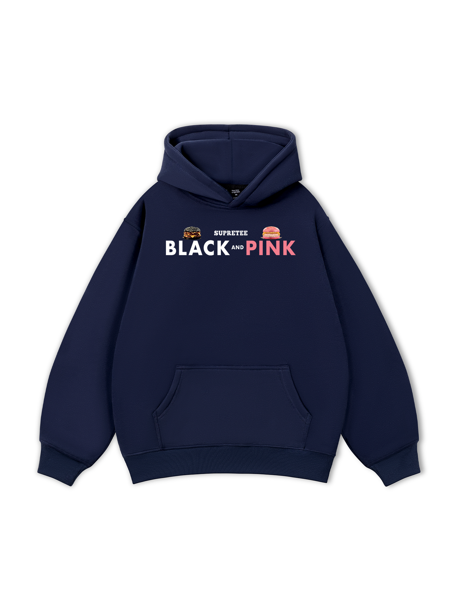 Áo Hoodie Nỉ Bông Sweet Pastry Black Pink Meow Meow Strawberry