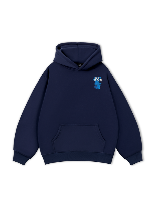 Áo Hoodie Nỉ Bông Fuzzy Font Dragon Blue