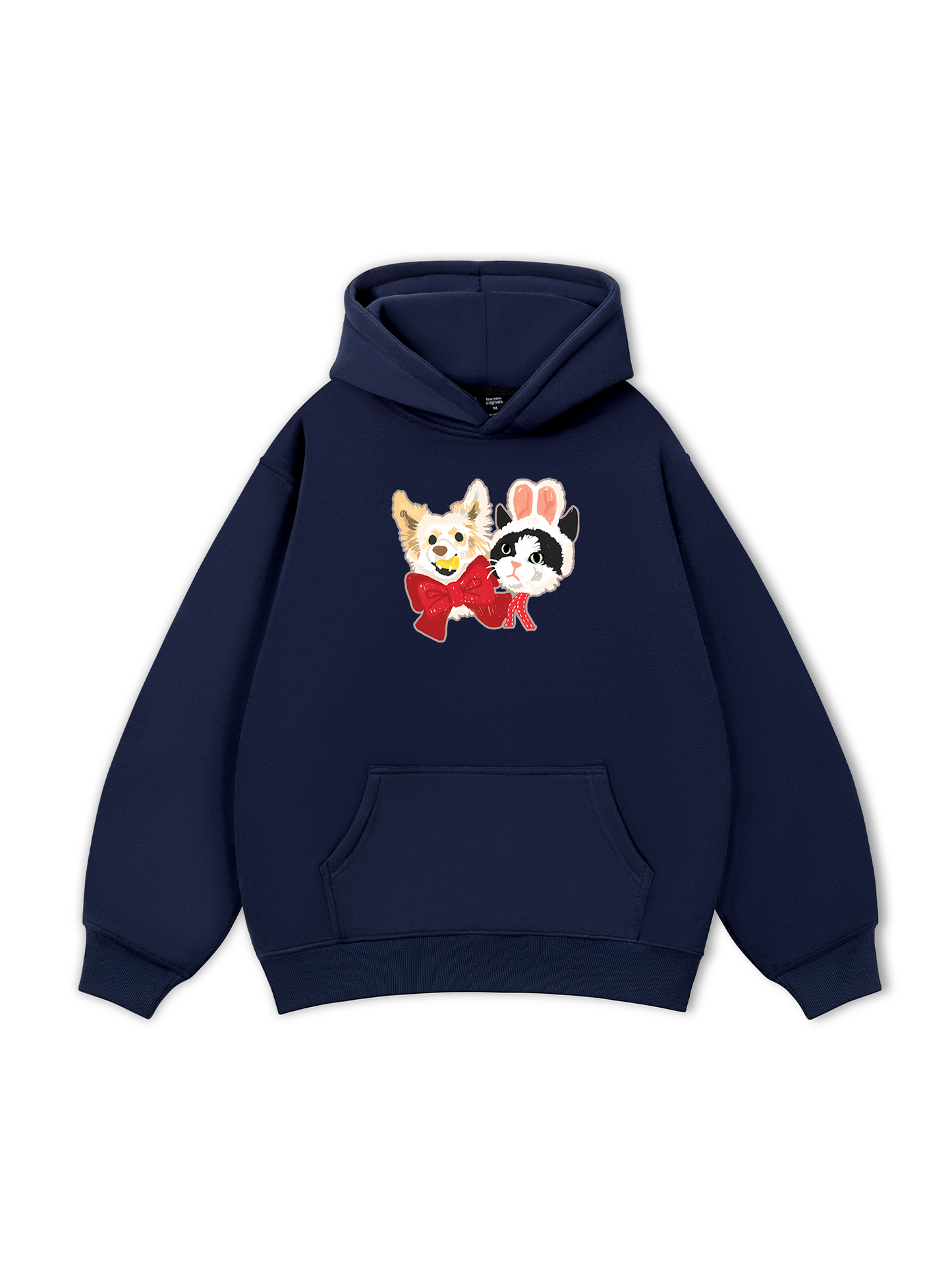 Animal Mood Bestie Puppy And Meow Hoodie