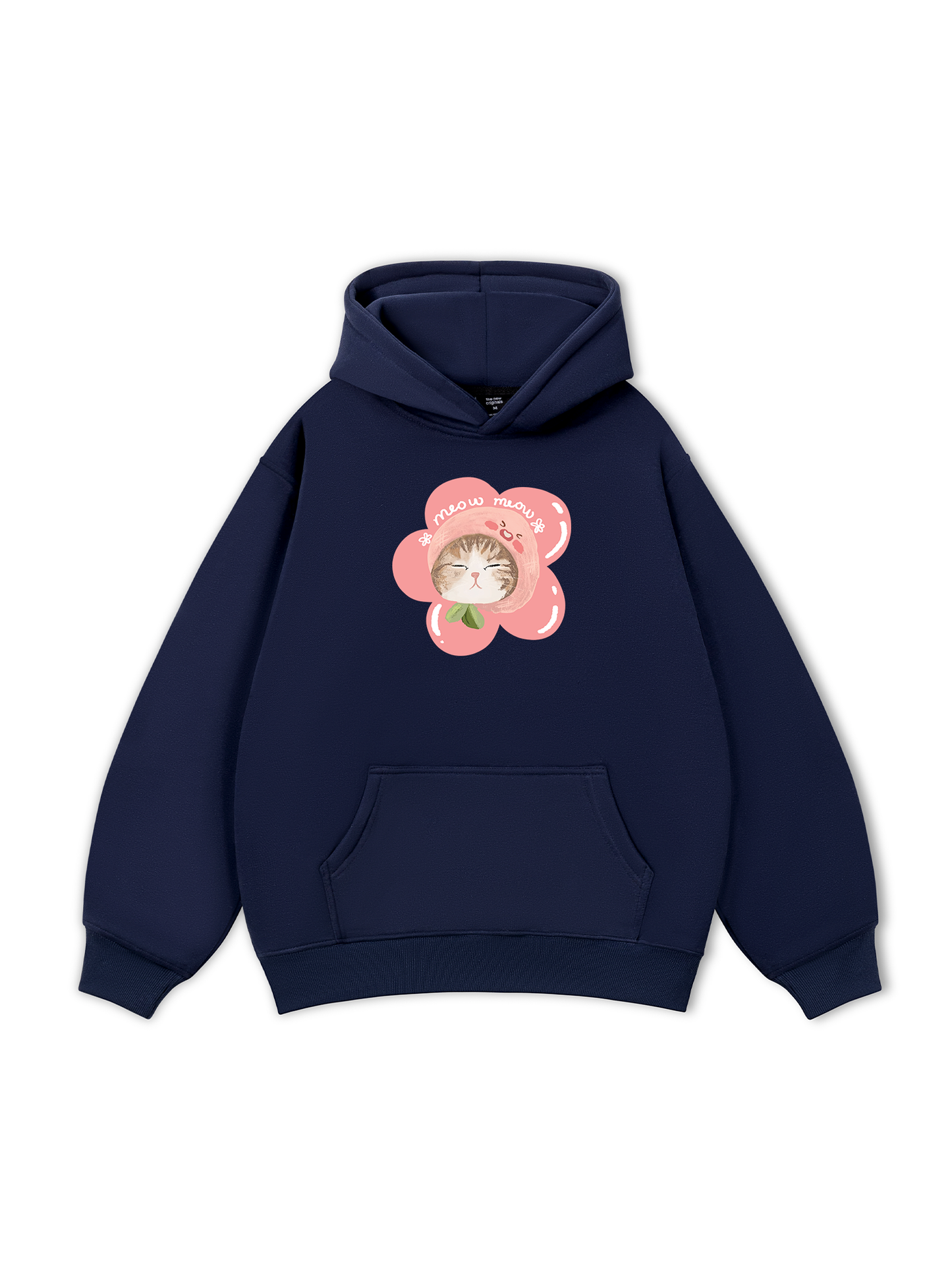 Áo Hoodie Nỉ Bông Flower Cat