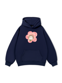 Áo Hoodie Nỉ Bông Flower Cat