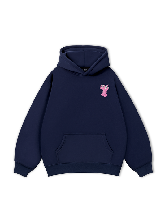 Áo Hoodie Nỉ Bông Pink Fuzzy Font Rabbit