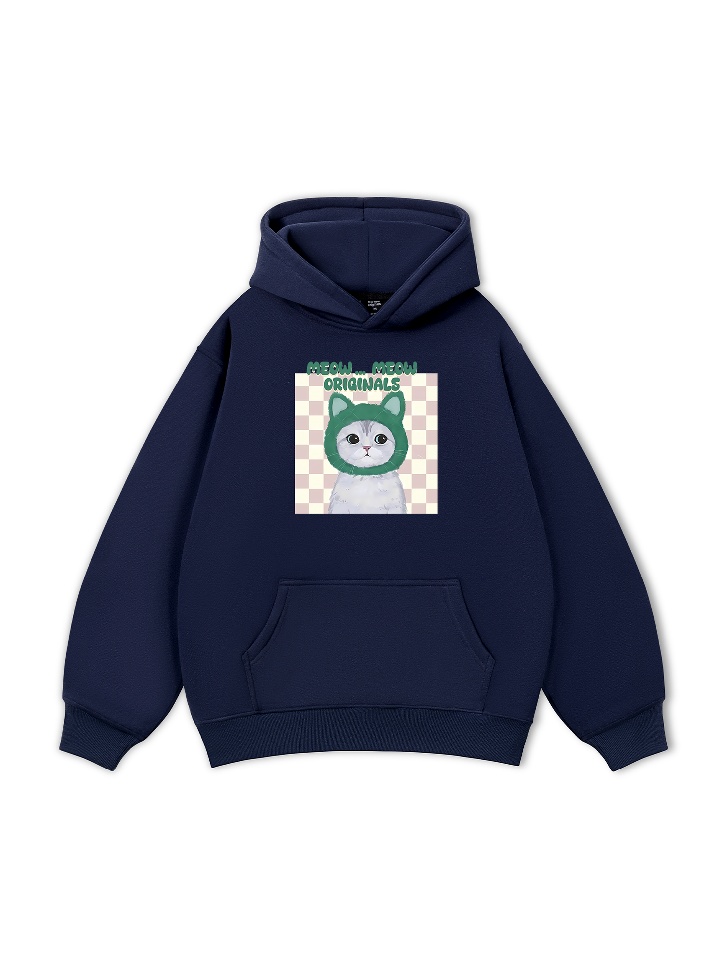 Animal Mood Meow Green Pink Hoodie