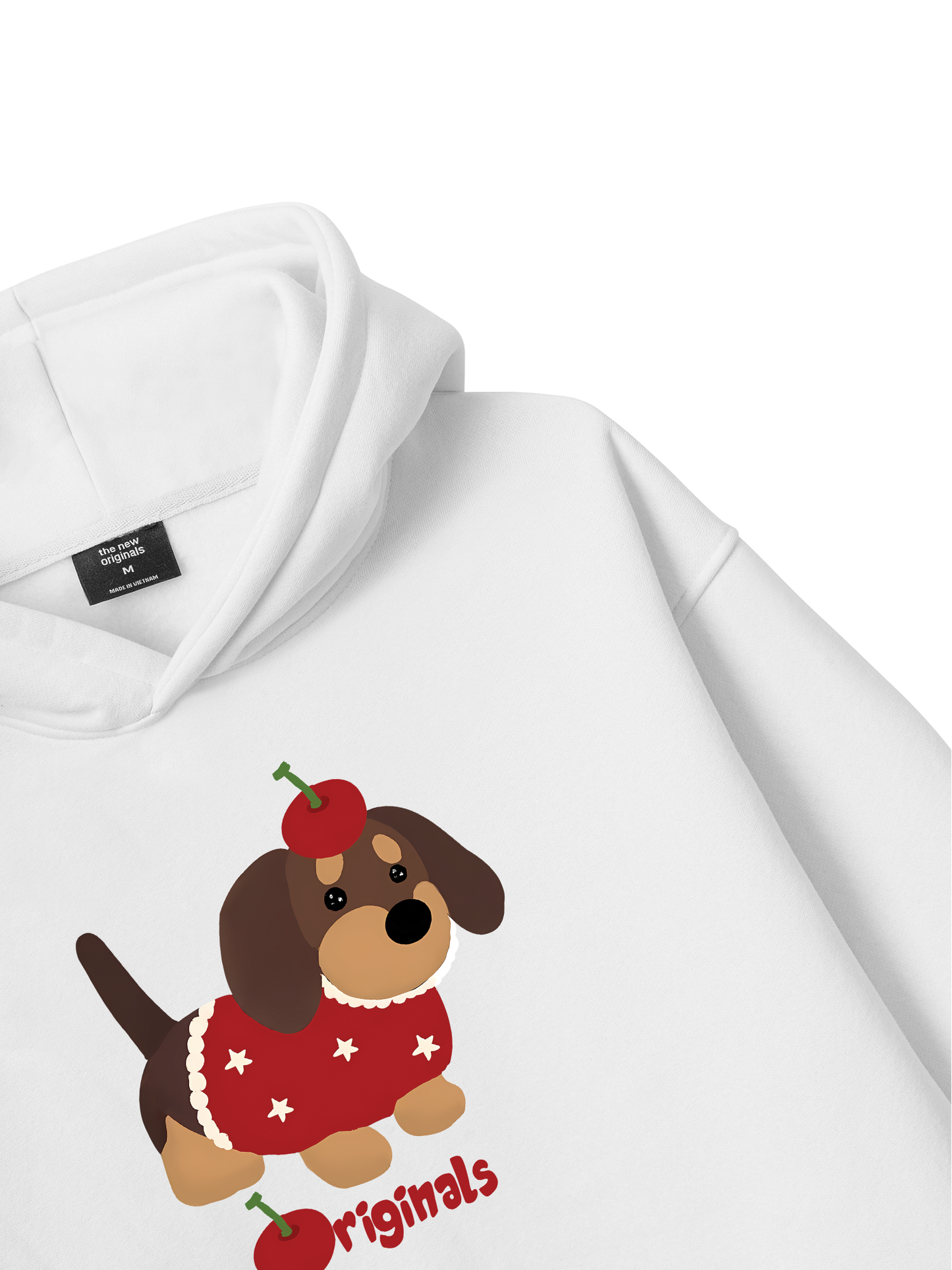 Animal Cute Puppy With Cherry Hoodie