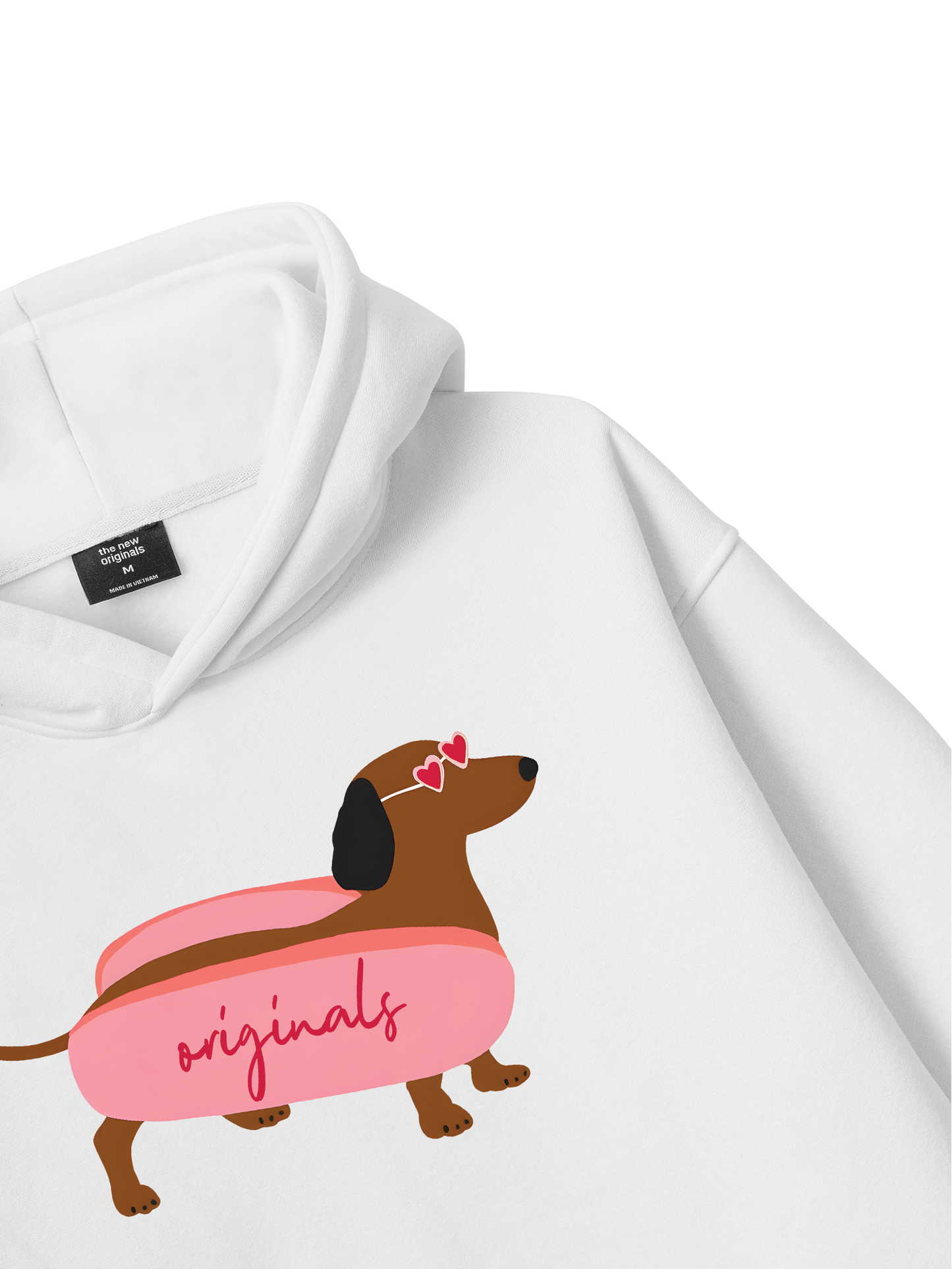 Pink Dachshund Hoodie