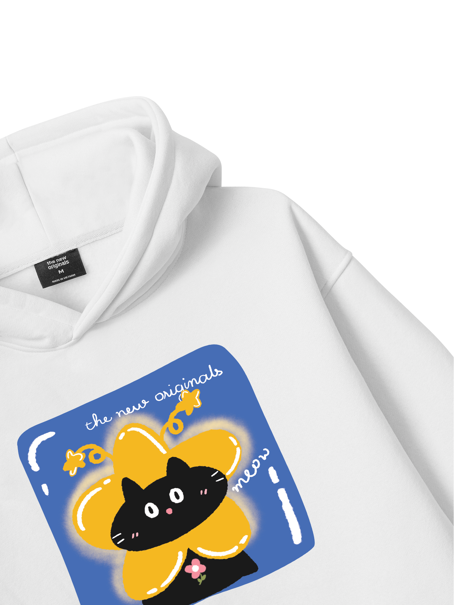 Áo Hoodie Nỉ Bông Black Cute Cat