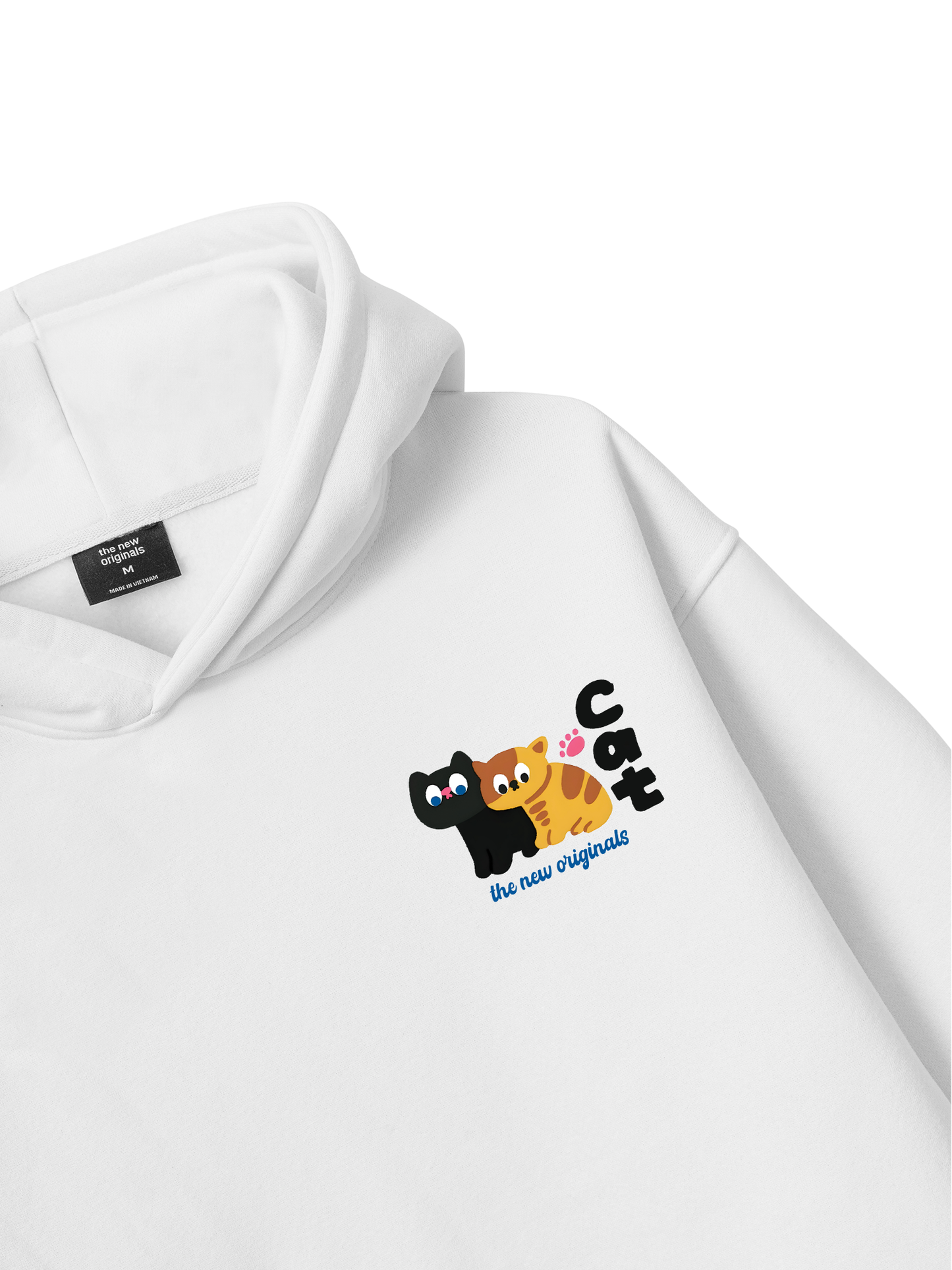 Áo Hoodie Nỉ Bông Side by Meow