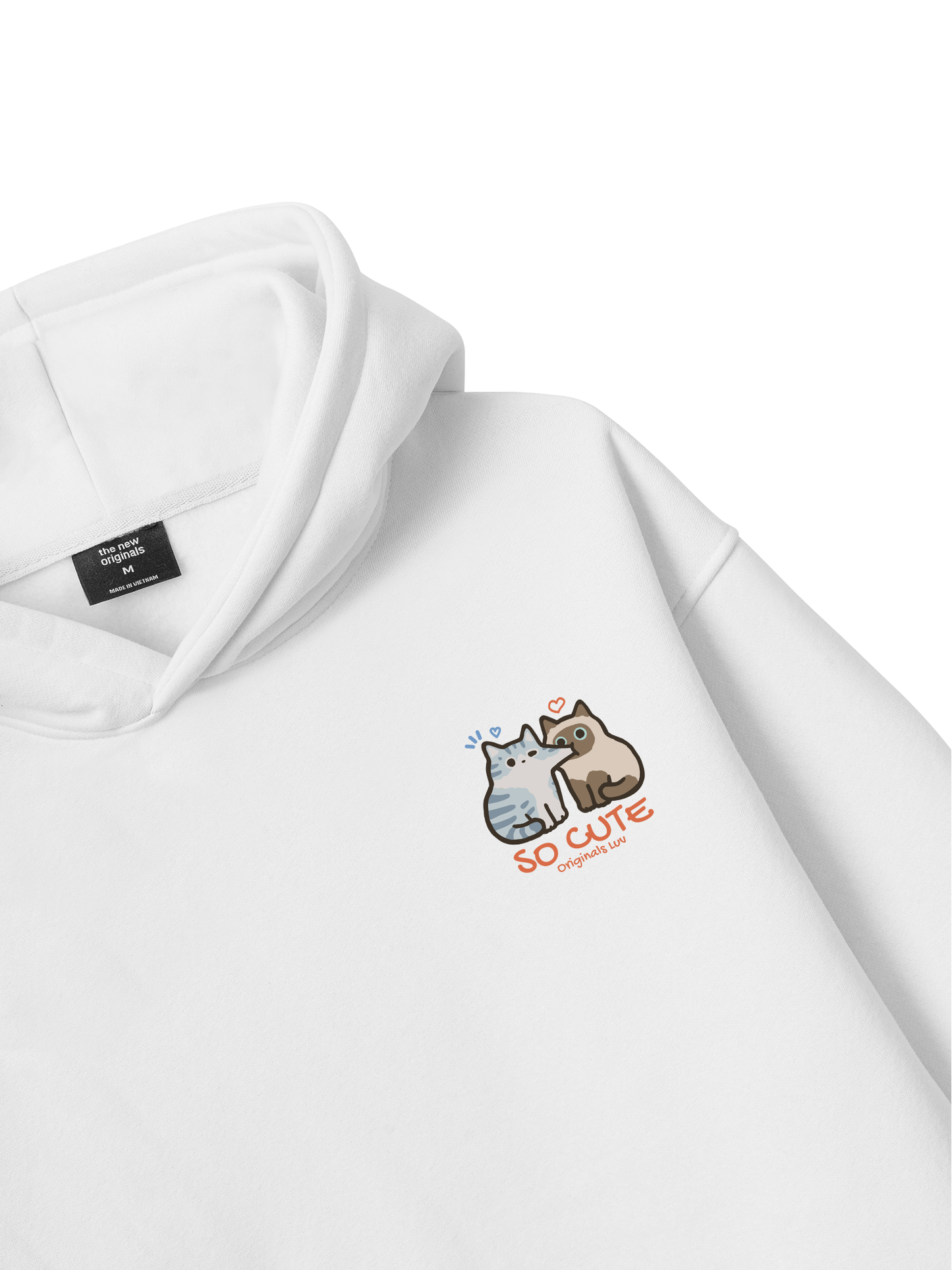 So Cute Cat Couple Hoodie