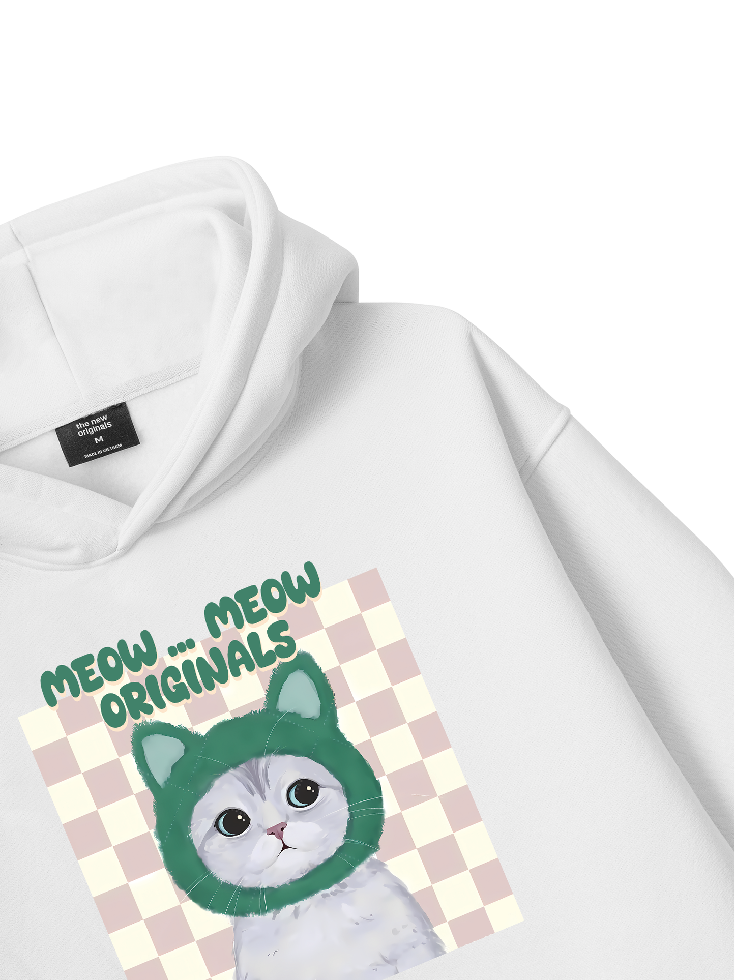 Animal Mood Meow Green Pink Hoodie