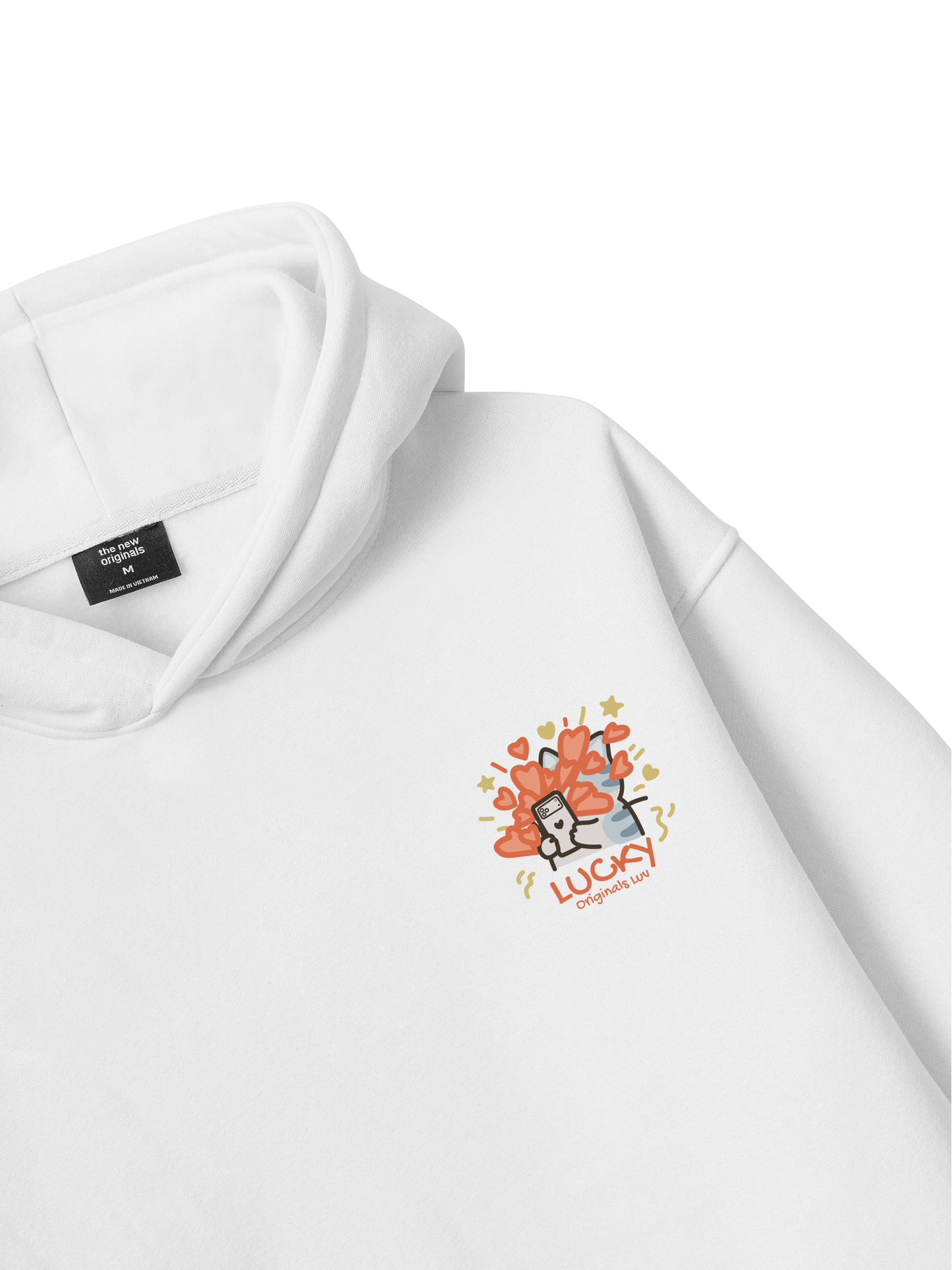 Áo Hoodie Nỉ Bông Lucky Luv Cat Couple