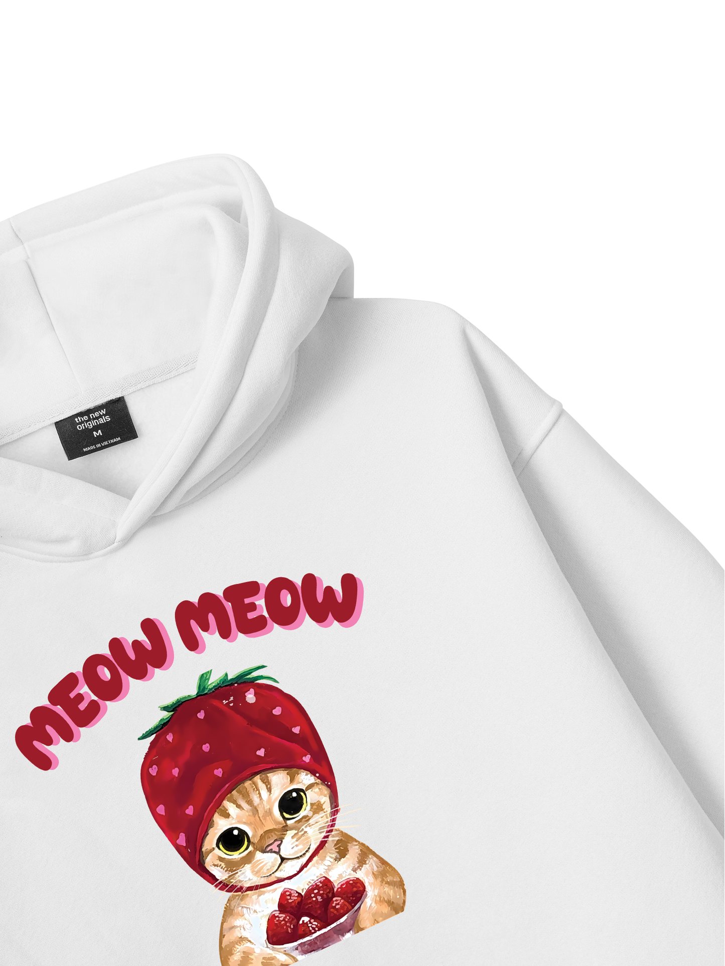 Meow Meow Strawberry Hoodie