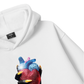 Handheld colorful rhinestone art heart Hoodie