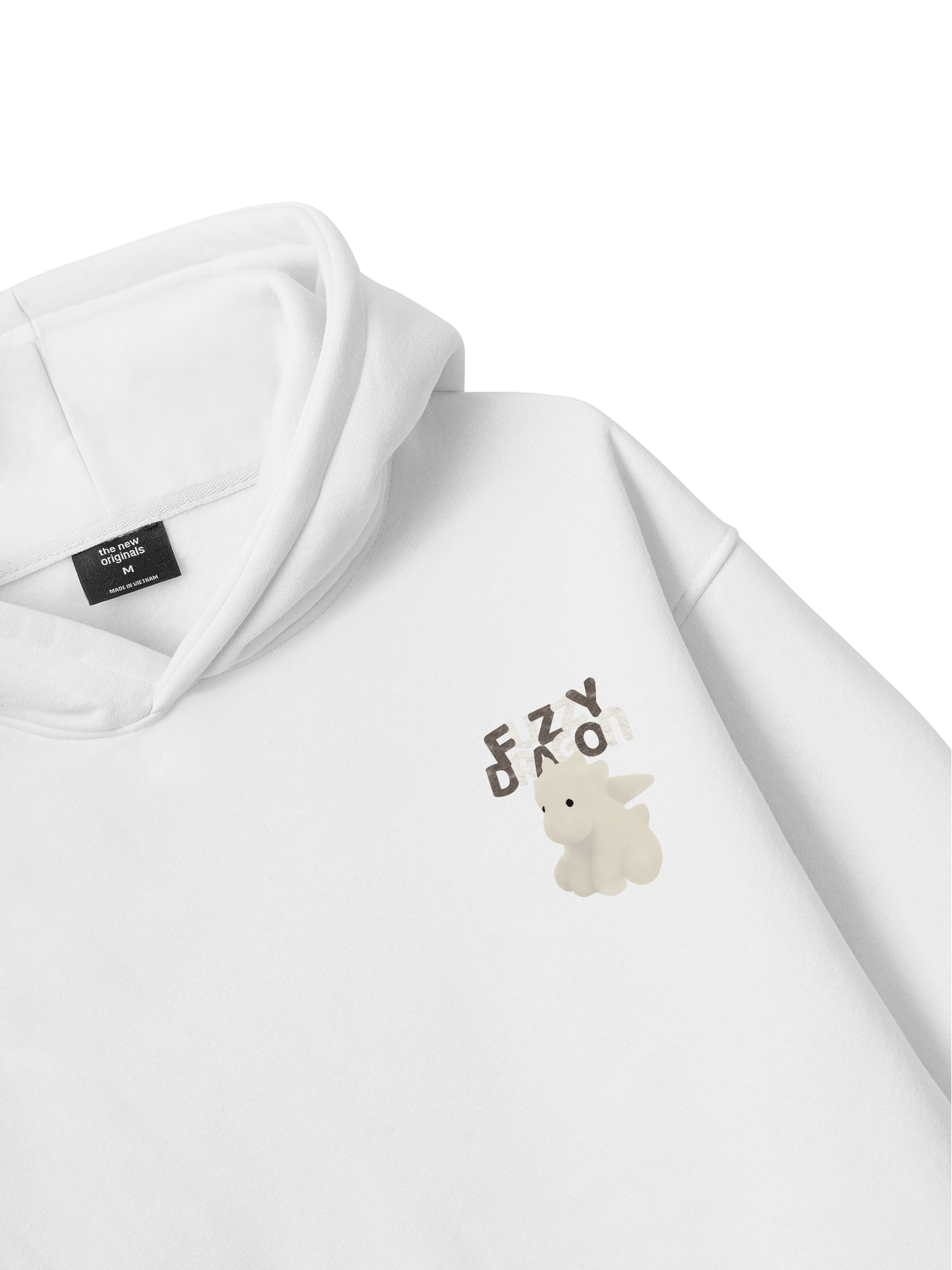 Áo Hoodie Nỉ Bông Fuzzy Font Dragon