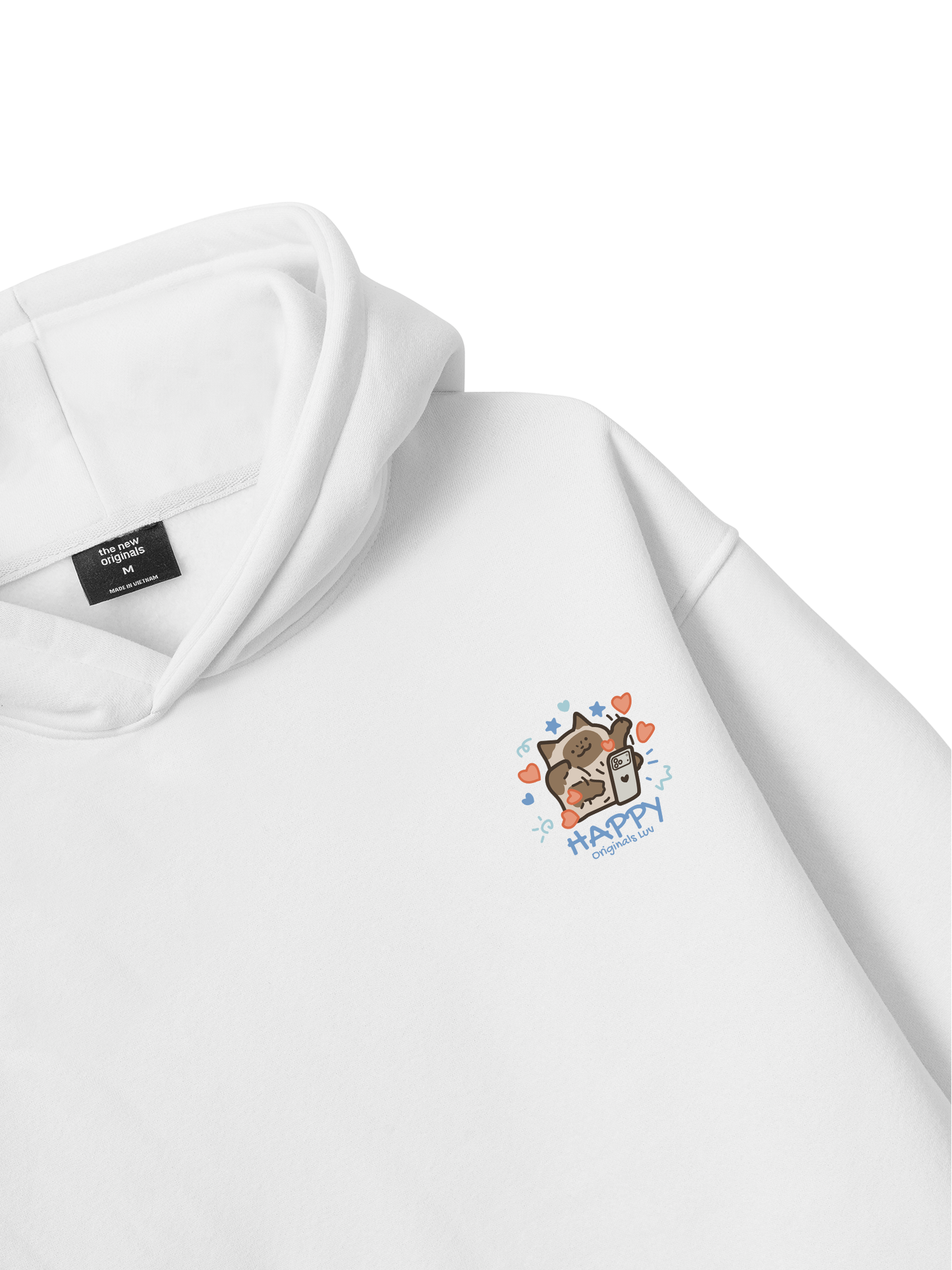 Áo Hoodie Nỉ Bông Happy Luv Cat Couple