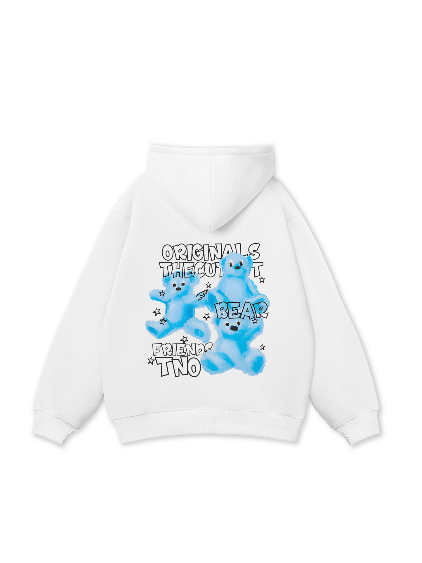 Crayon Three Bear Artwork Hoodie