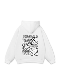 Bear Friends Doodle Artwork Hoodie