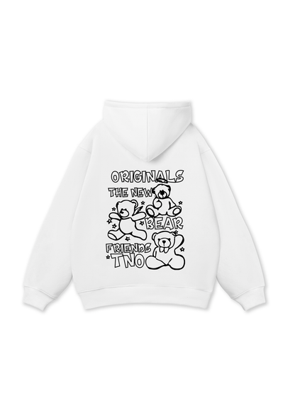 Bear Friends Doodle Artwork Hoodie