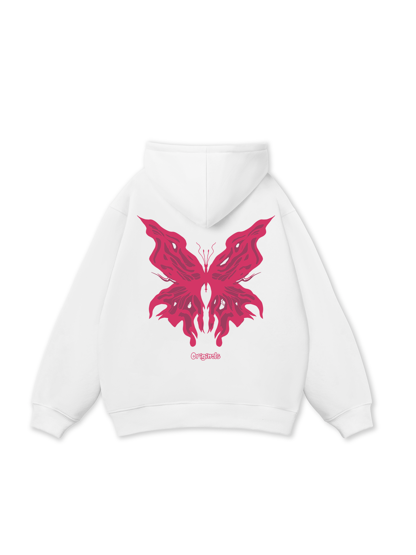 Pink Butterfly Hoodie