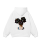 Colorful Diamond Hairpin Afro Girl Hoodie