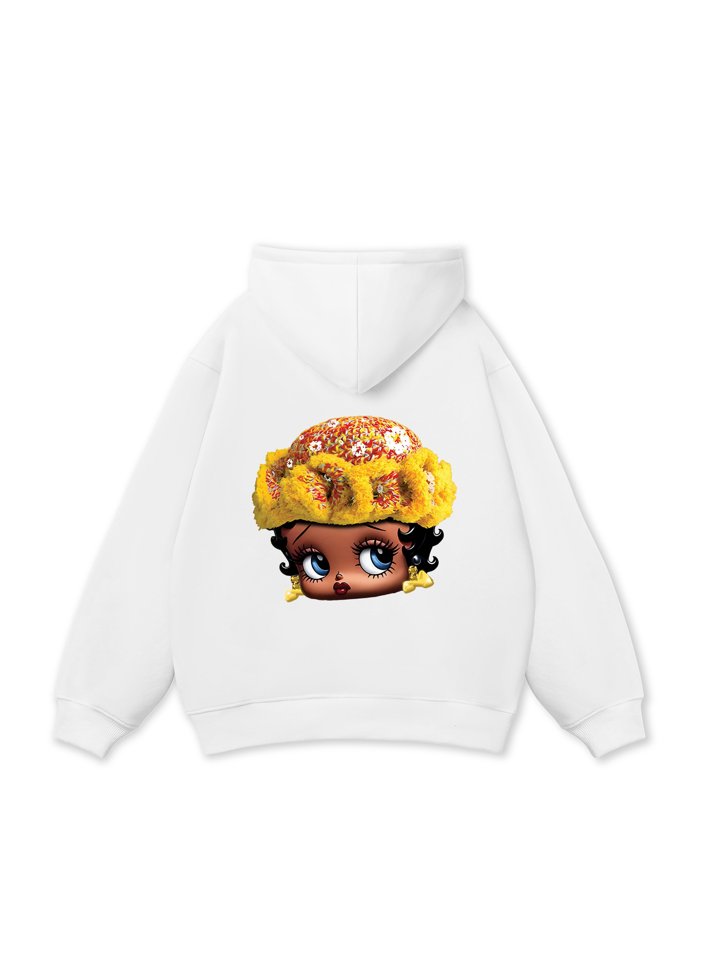 Flower Sun Knit Hat Cartoon Head Hoodie