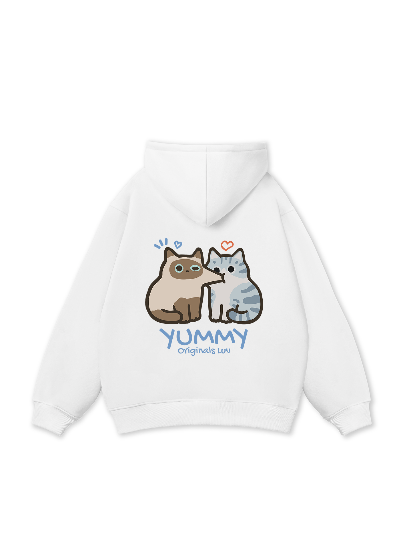 Yummy Luv Cat Couple Hoodie