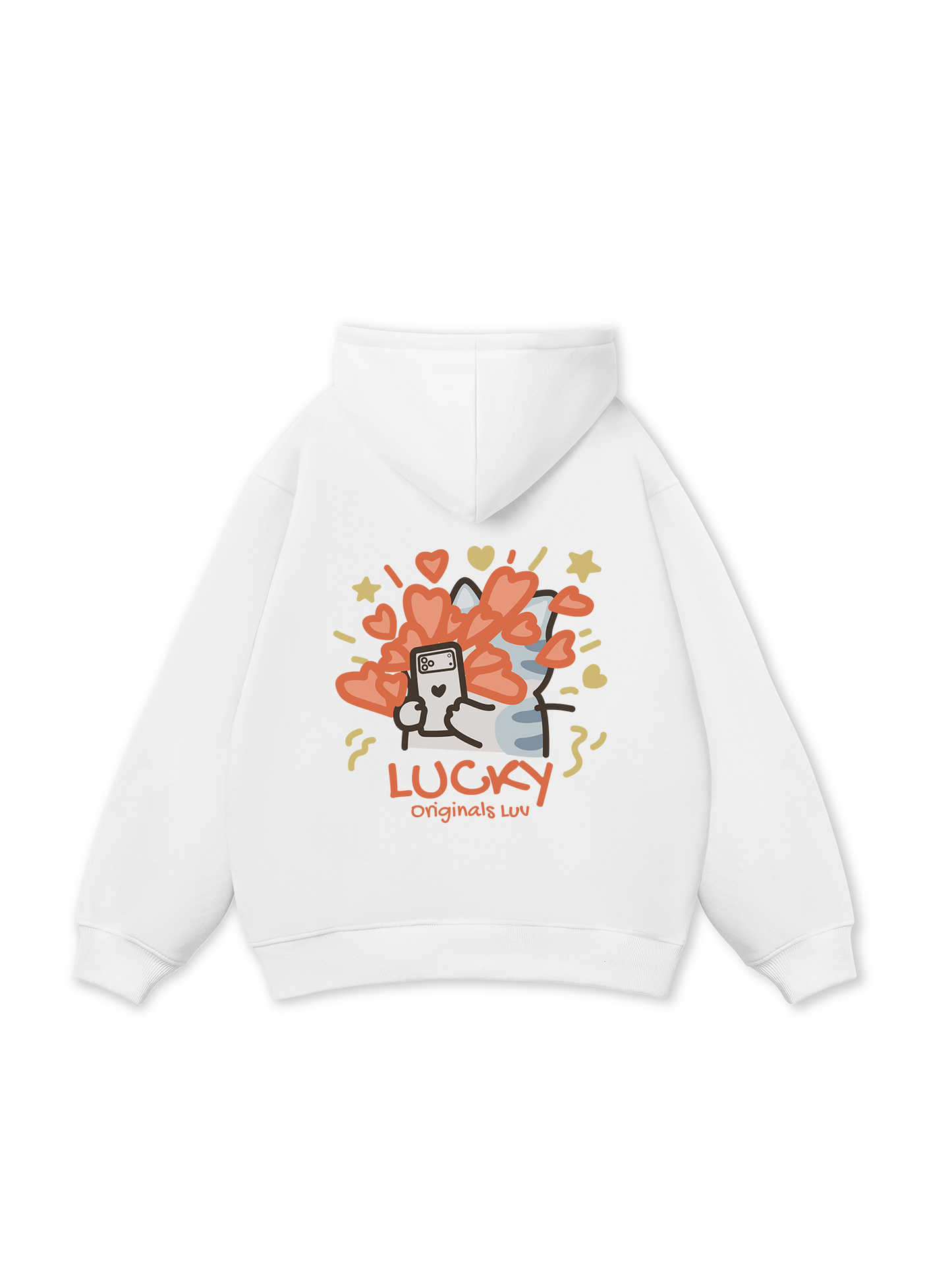 Áo Hoodie Nỉ Bông Lucky Luv Cat Couple
