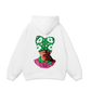 Summer Dopamine Kitty Cap Pink Gradient Hoodie