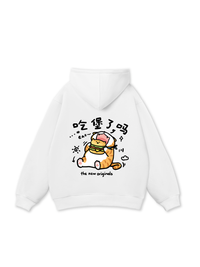 Áo Hoodie Nỉ Bông Sweet Pastry Cute Meow With Burger