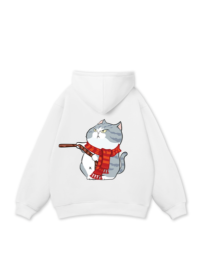 Funny Couple Xmas Cat Hoodie
