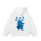 Áo Hoodie Nỉ Bông Fuzzy Font Dragon Blue