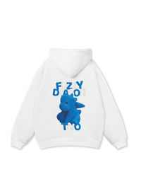 Áo Hoodie Nỉ Bông Fuzzy Font Dragon Blue