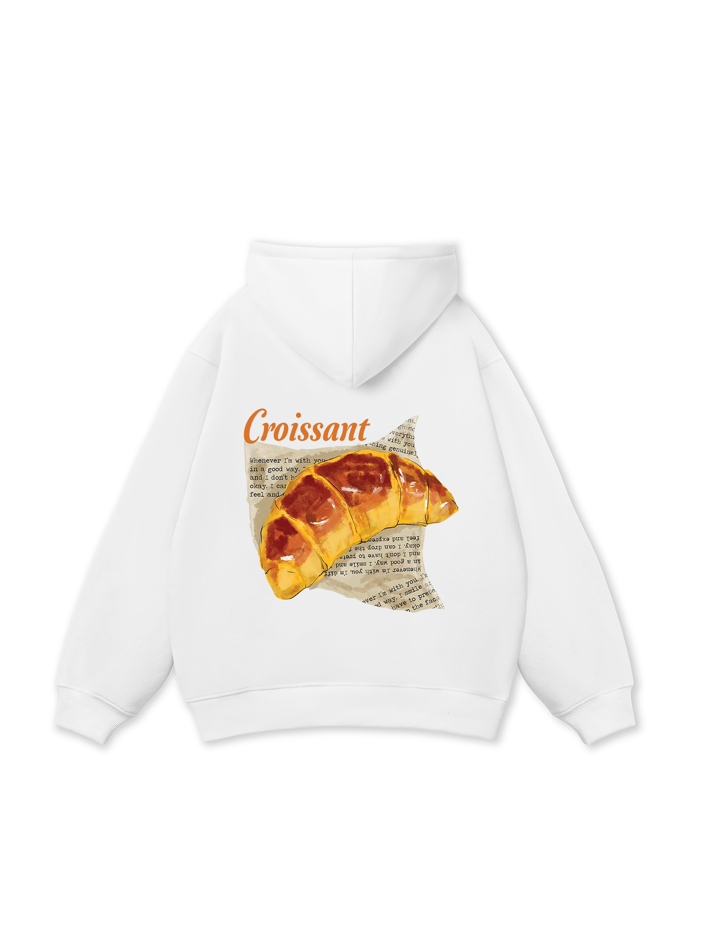 Áo Hoodie Nỉ Bông Croissant